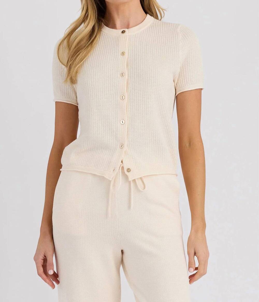 NEW STITCHES & STRIPES devoe top in cream - Picture 1 of 2
